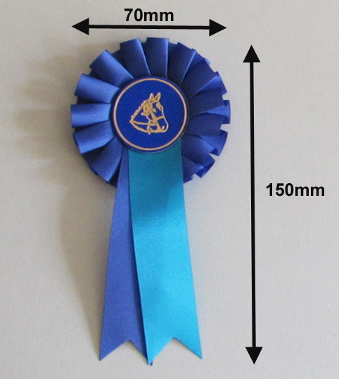 Rosette, show ribbon - Purple satin