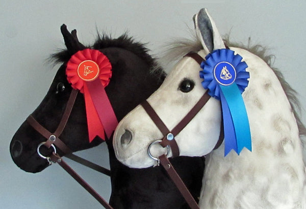 Rosette, show ribbon - Green satin