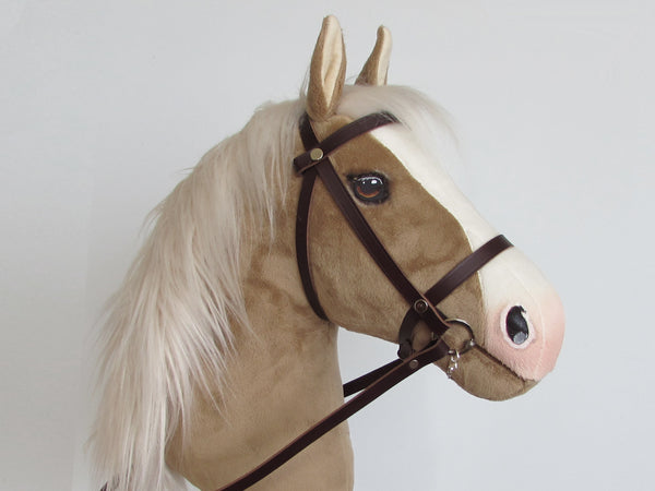 Palomino Hobby Horse with removable leather bridle