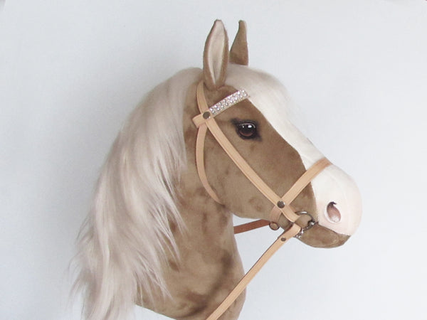 Palomino Hobby Horse with removable leather bridle