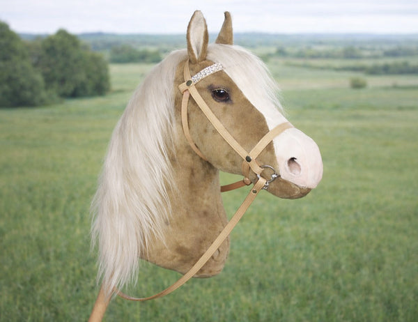 Palomino Hobby Horse with removable leather bridle