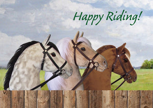 Happy Riding! Greetings card